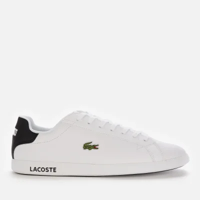 Lacoste Men's Graduate 0120 2 Leather Court Trainers - White/Black