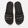 Lacoste Men's Croco 0721 1 Slide Sandals - Black/Black - Image 1