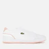 Lacoste Women's Challenge 0721 1 Leather Cupsole Trainers - White/Light Pink - Image 1