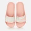 Lacoste Women's Croco 2.0 0721 1 Slide Sandals - Light Pink/White - Image 1