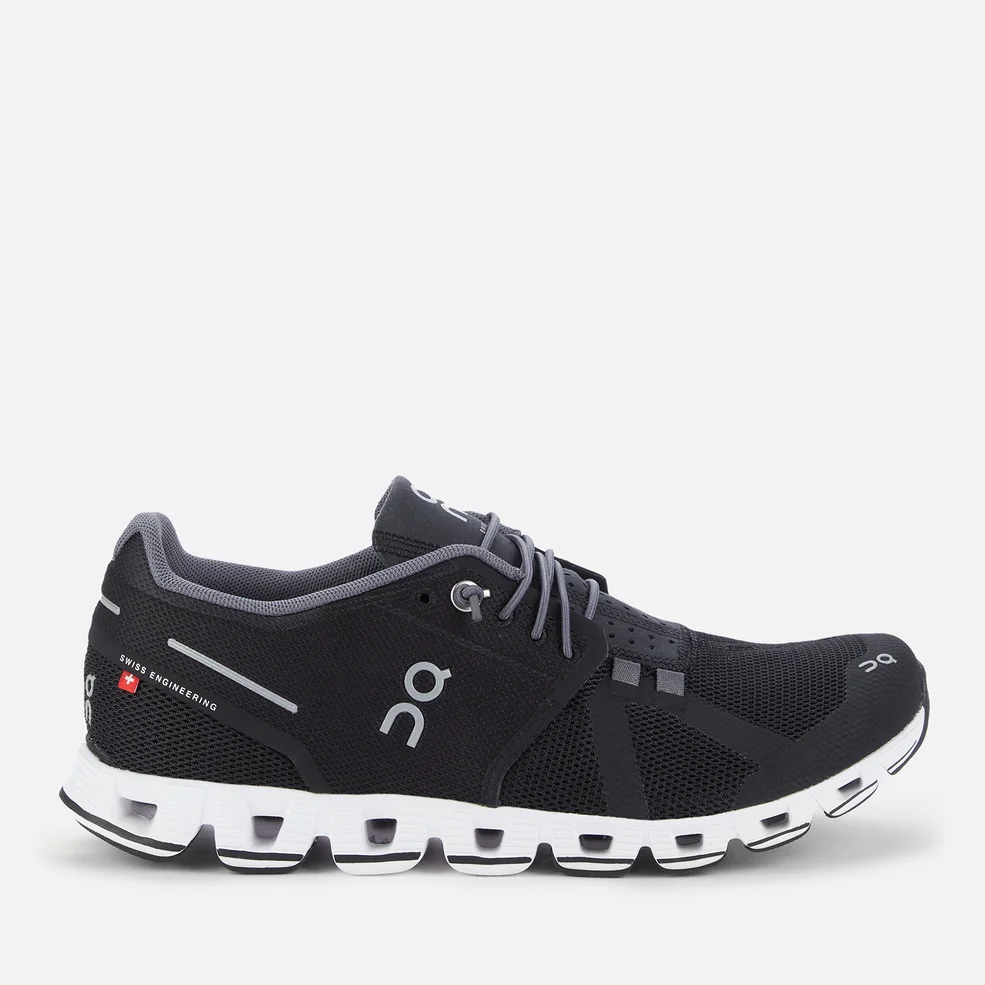 ON Women's Cloud Running Trainers - Black/White Image 1
