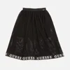 Guess Girls' Stretch Net Skirt - Jet Black - Image 1