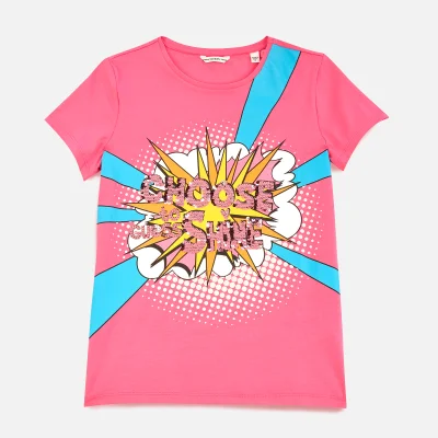 Guess Girls' Short Sleeved T-Shirt - Pop Pink