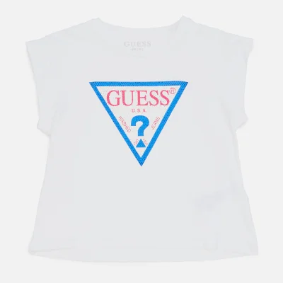 Guess Girls' Midi Short Sleeved T-Shirt - True White A000