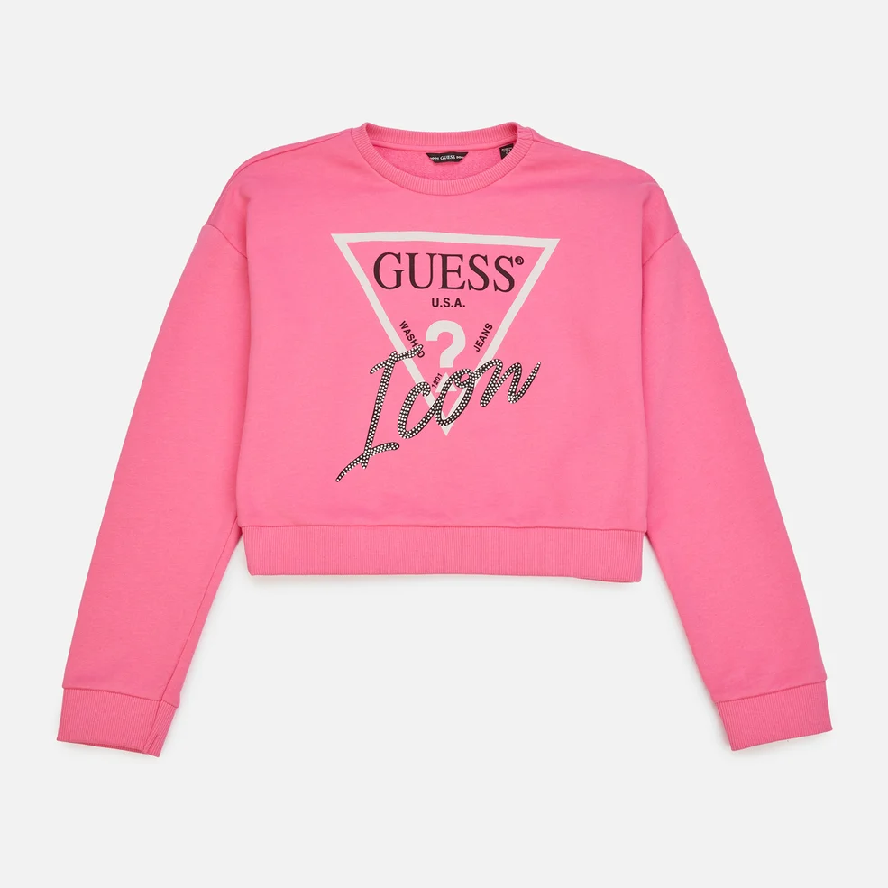 Guess Girls' Icon Active Top - Pop Pink Image 1