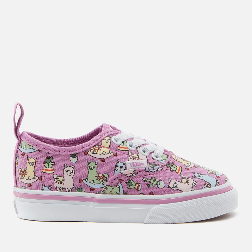 Vans Toddlers' Elastic Lace Llama Trainers - Orchid Image 1