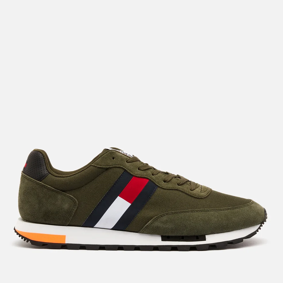 Tommy Jeans Men's Retro Mix Pop Running Style Trainers - Dark Olive Image 1