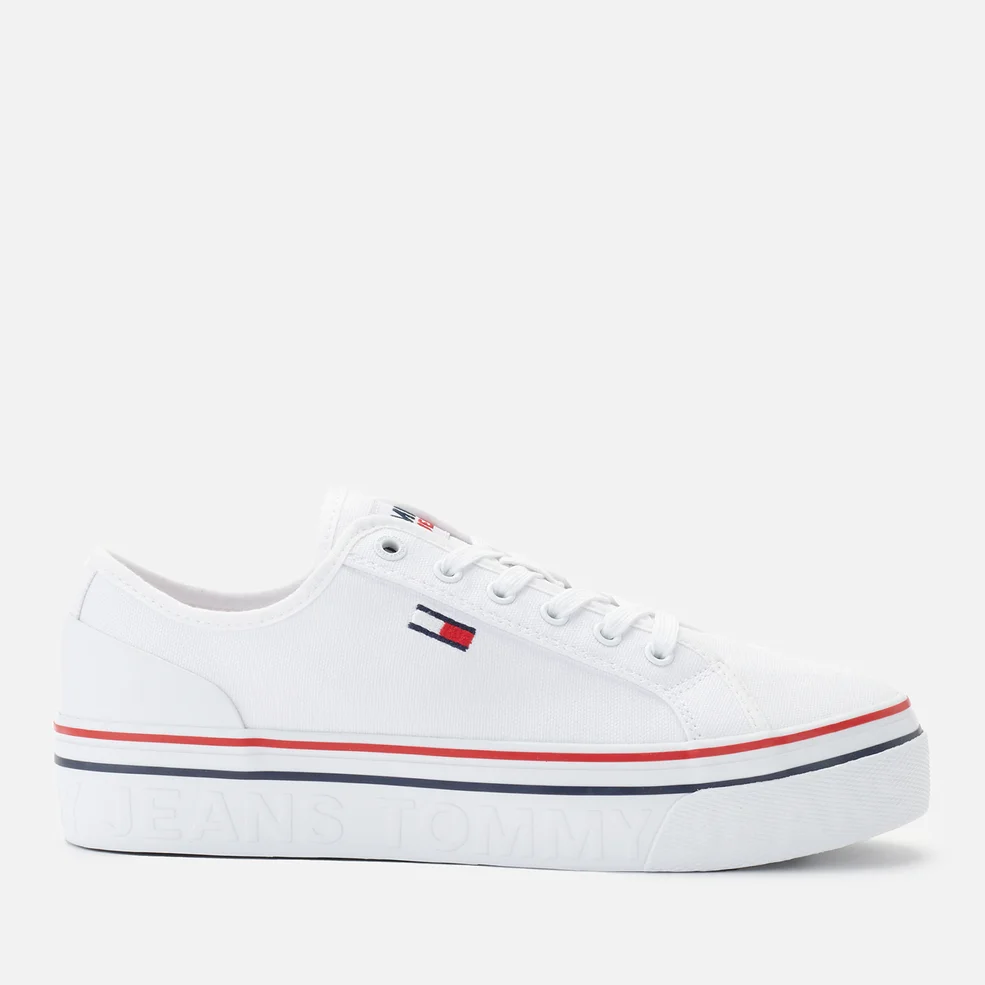 Tommy Jeans Women's Vulcanised Flatform Trainers - White Image 1