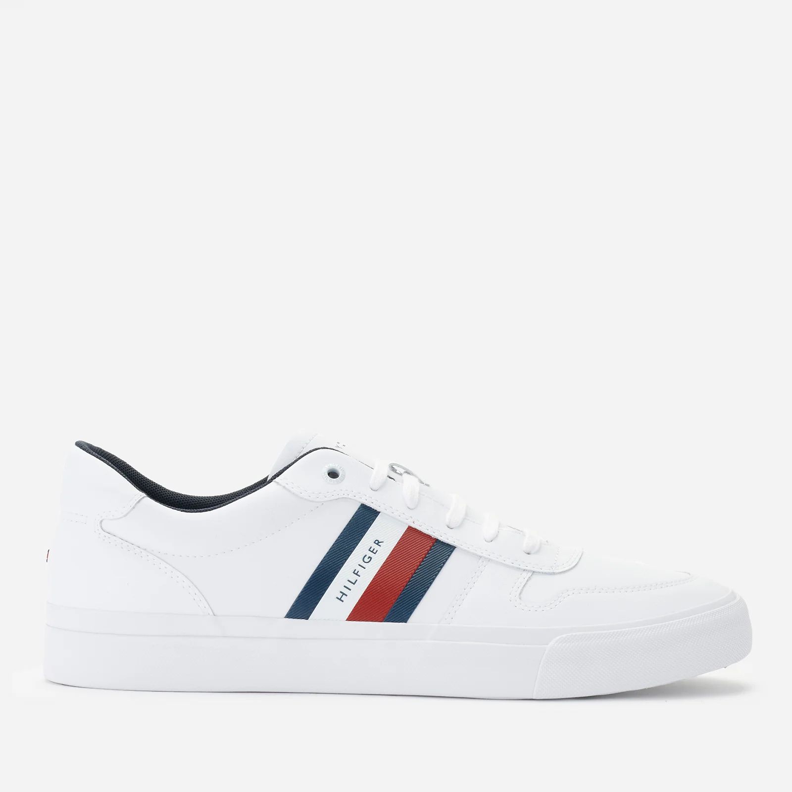 Tommy Hilfiger Men's Core Corporate Stripes Vulcanised Trainers - White ...
