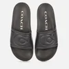 Coach Women's Ula Rubber Slide Sandals - Black - Image 1