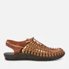 Keen Men's Uneek Premium Leather Sandals - Brown - Image 1