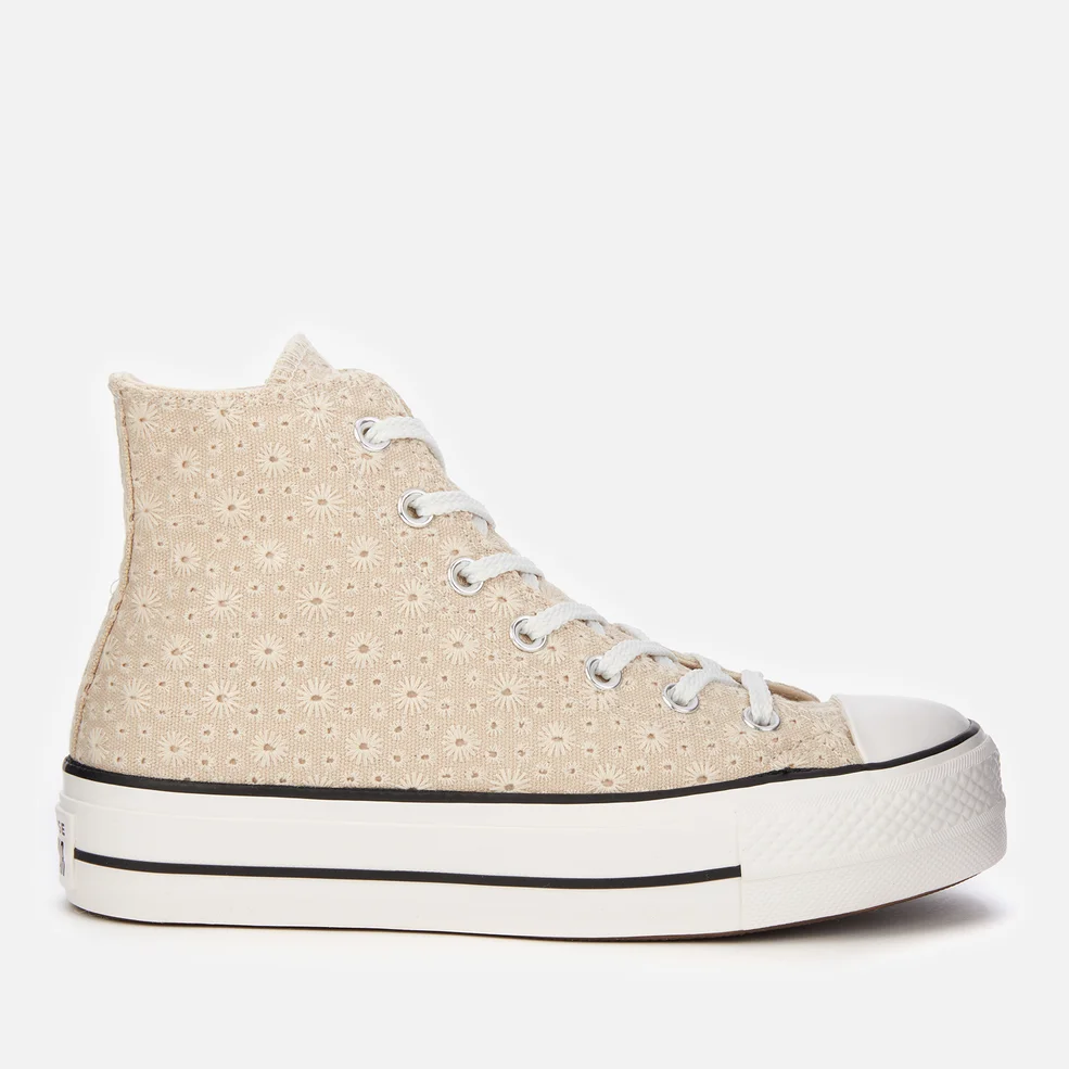 Converse Women's Chuck Taylor All Star Lift Hi-Top Trainers - Farro/Natural Ivory/Vintage White Image 1