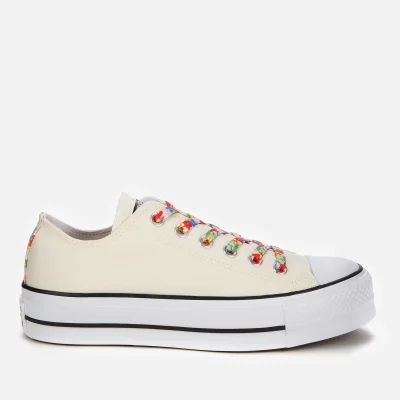 Converse Women's Chuck Taylor All Star Garden Party Platform Ox Trainers - White