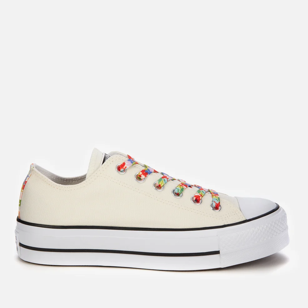 Converse Women's Chuck Taylor All Star Garden Party Platform Ox Trainers - White Image 1