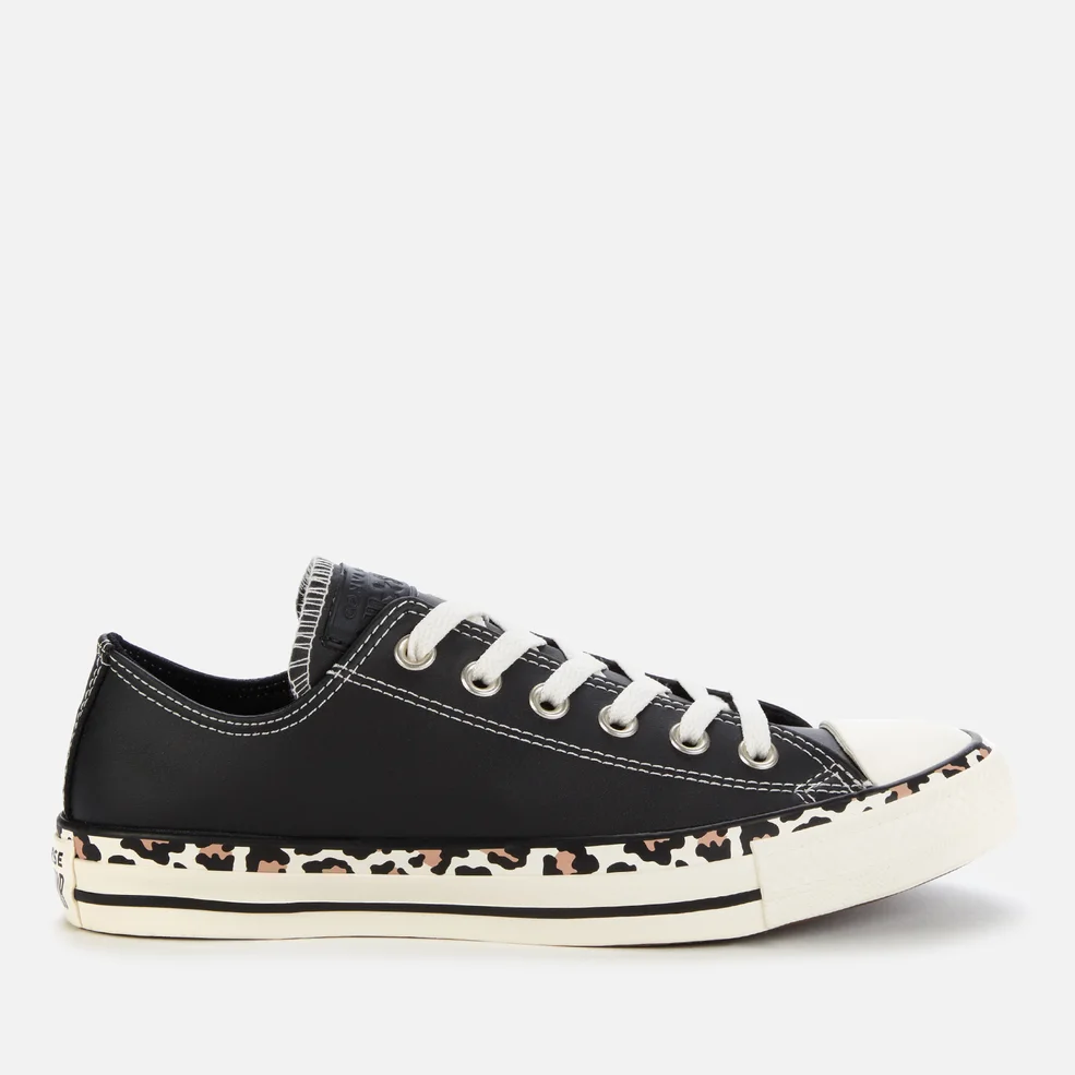 Converse Women's Chuck Taylor All Star Ox Trainers - Black/Multi/Egret Image 1
