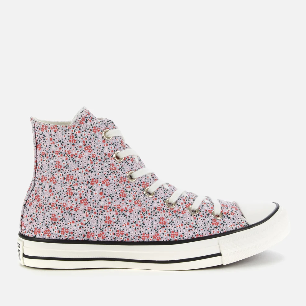 Converse Women's Chuck Taylor All Star Hi-Top Trainers - Vintage White/Pink Foam Image 1