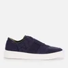 Barbour Men's Liddesdale Quilted Low Top Trainers - Navy - Image 1