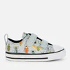Converse Toddlers' Chuck Taylor All Star Velcro Bugged Out Ox Trainers - Ash Stone/Black/Bright Poppy - Image 1