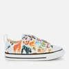 Converse Toddlers' Chuck Taylor All Star Velcro Animal Print Ox Trainers - White/Black/White - Image 1