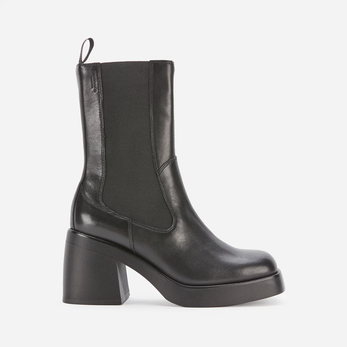 Vagabond Women's Brooke Leather Heeled Chelsea Boots - Black Image 1