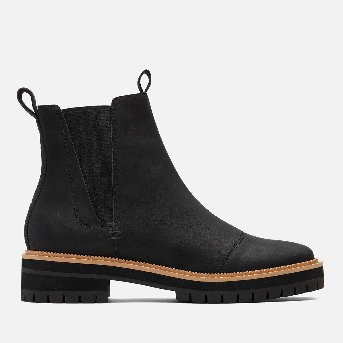 TOMS Women's Dakota Water Resistant Leather Chelsea Boots - Black Image 1