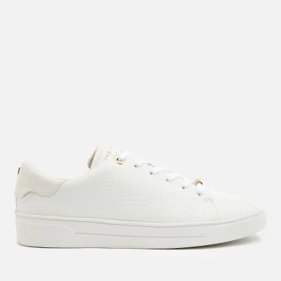 Ted Baker Women's Zennco Leather Cupsole Trainers - White