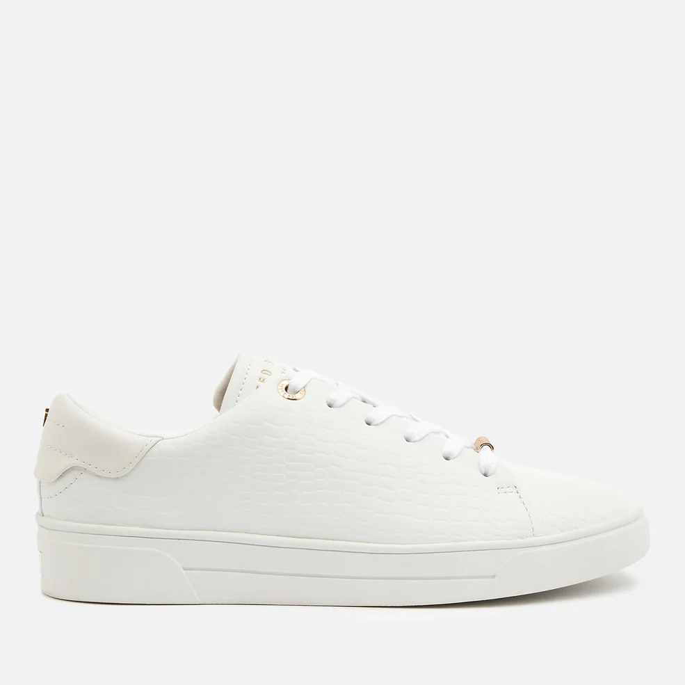 Ted Baker Women's Zennco Leather Cupsole Trainers - White Image 1