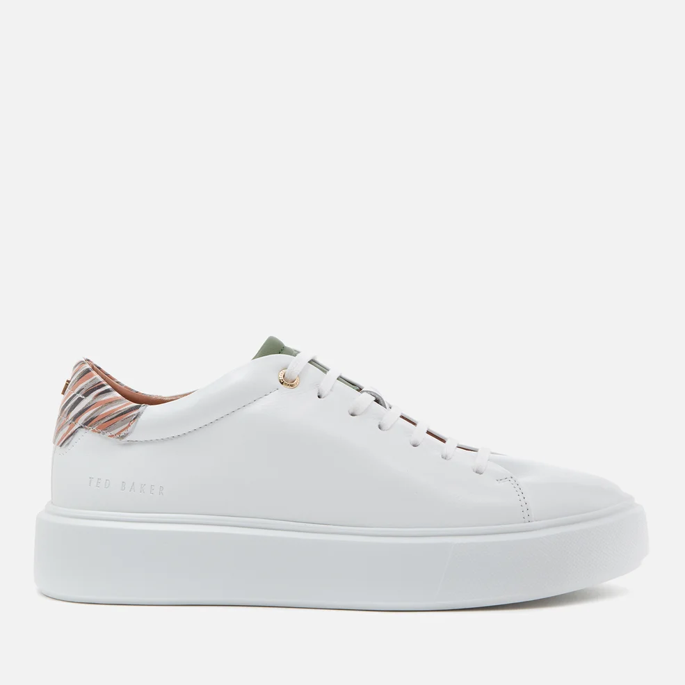 Ted Baker Women's Pixep Leather Flatform Trainers - White Image 1