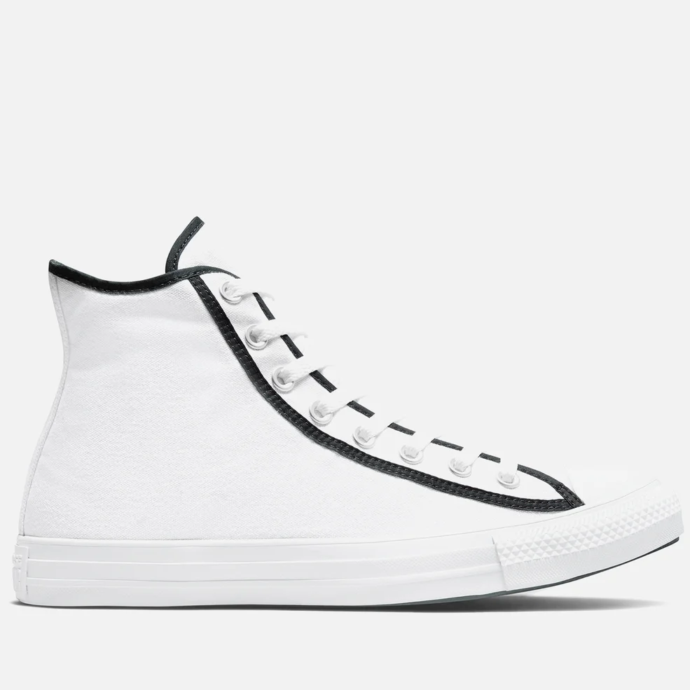 Converse Men's Chuck Taylor All Star Between The Lines Hi-Top Trainers - White/Black/White Image 1