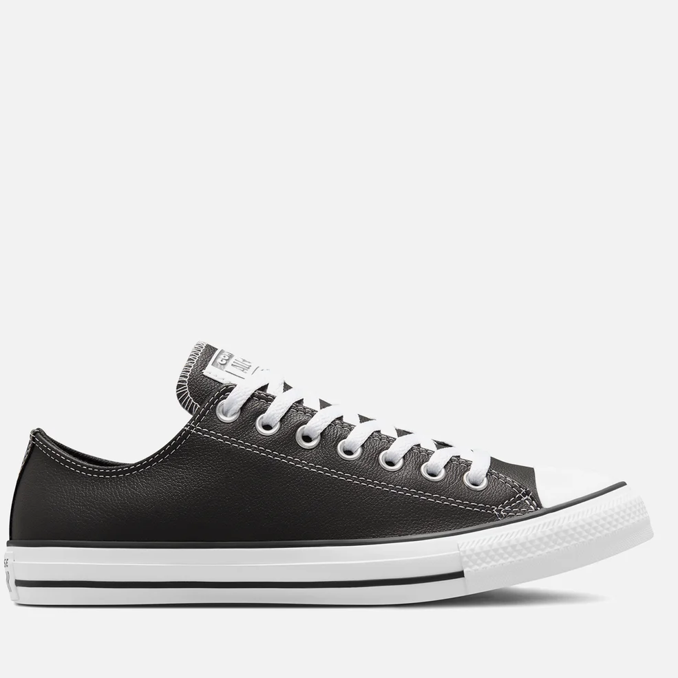 Converse Men's Chuck Taylor All Star Seasonal Leather Ox Trainers - Storm Wind/White/Black Image 1