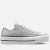 Converse Women's Chuck Taylor All Star Hybrid Shine Lift Ox Trainers - Silver/University Blue/White - Image 1