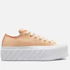 Converse Women's Chuck Taylor All Star Hybrid Shine Lift 2X Ox Trainers - Light Twine/White/Healing Clay - Image 1