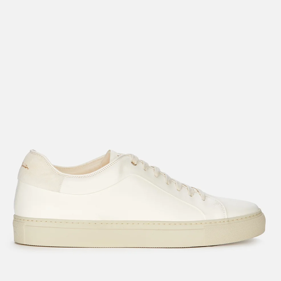 Paul Smith Men's Basso Leather Cupsole Trainers - Off White Image 1