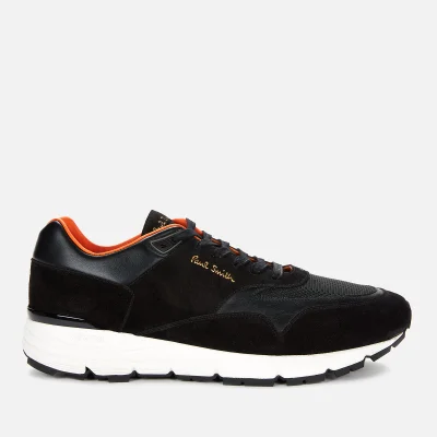 Paul Smith Men's Gordon Leather Running Style Trainers - Black