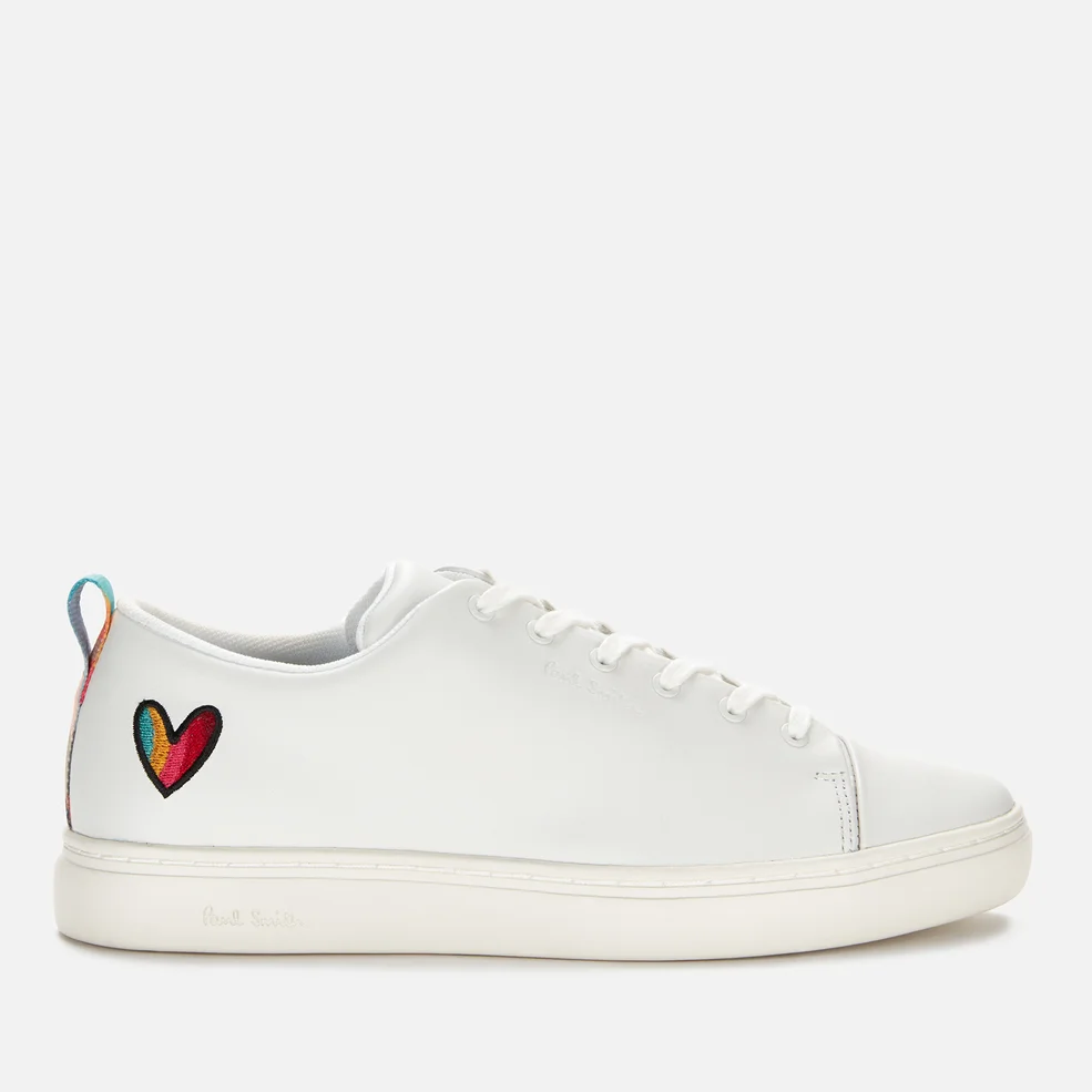 Paul Smith Women's Lee Leather Cupsole Trainers - White Heart Image 1