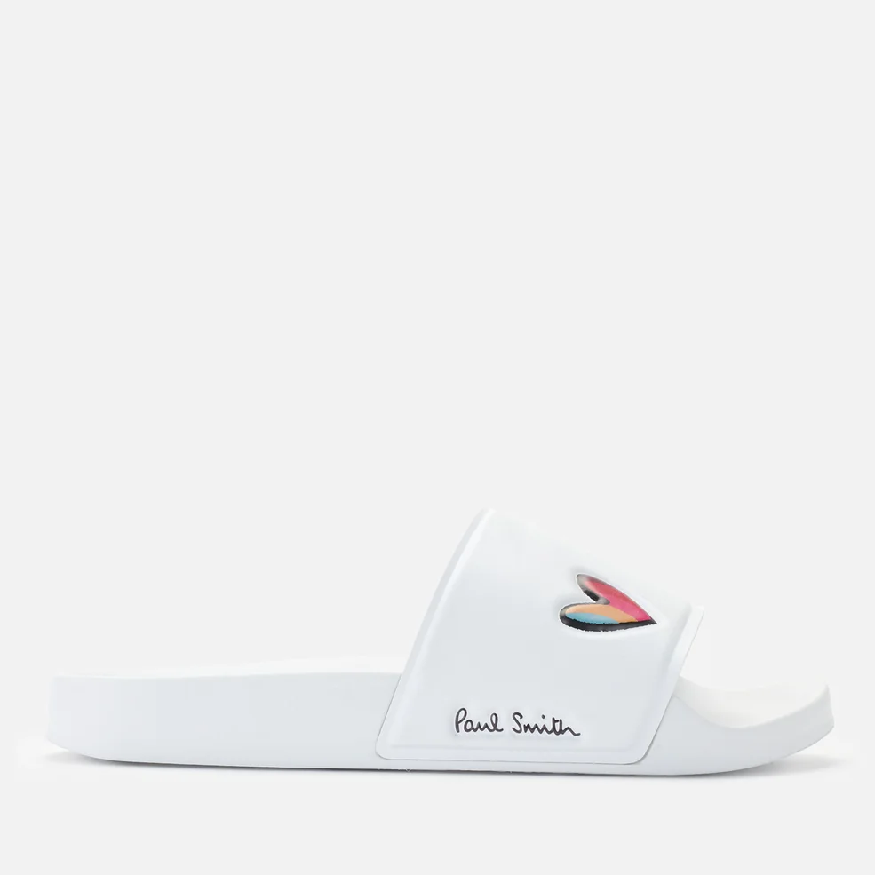 Paul Smith Women's Summit Slide Sandals - White Small Heart Image 1