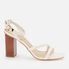MICHAEL Michael Kors Women's Hazel Ankle Strap Block Heeled Sandals - Light Cream - Image 1