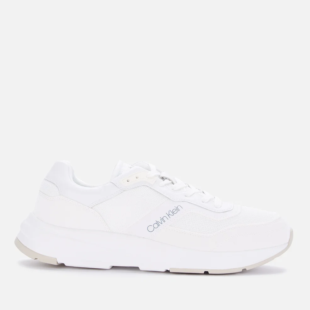 Calvin Klein Men's Low Top Running Style Trainers - White/Sugar Swizzle Image 1
