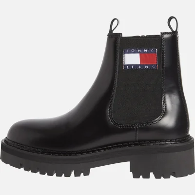 Tommy Jeans Women's Urban Leather Chelsea Boots - Black