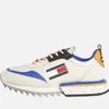 Tommy Jeans Men's Cleated Runner Mix Trainers - Smooth Stone - Image 1