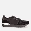 Emporio Armani Men's Suede Running Style Trainers - Black - Image 1