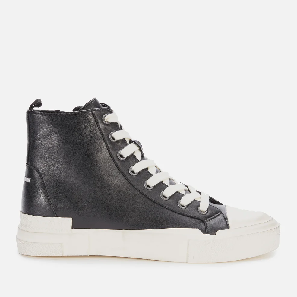 Ash Women's Ghibly Bis Leather Hi-Top Trainers - Black Image 1
