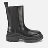 Ash Women's Storm Leather Mid Calf Chelsea Boots - Black/Black - Image 1