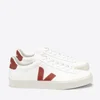 Veja Women's Campo Chrome Free Leather Trainers - Extra White/Rouille - Image 1