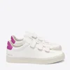 Veja Women's Recife Chrome Free Leather Velcro Trainers - Extra White/Ultraviolet - Image 1