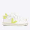 Veja Women's V-12 Leather Trainers - Extra White/Jaune/Fluo - Image 1