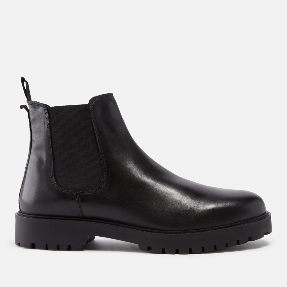 Walk London Men's Sean Leather Chelsea Boots - Black Image 1