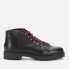 Walk London Men's Sean Leather Hiking Style Boots - Black - Image 1