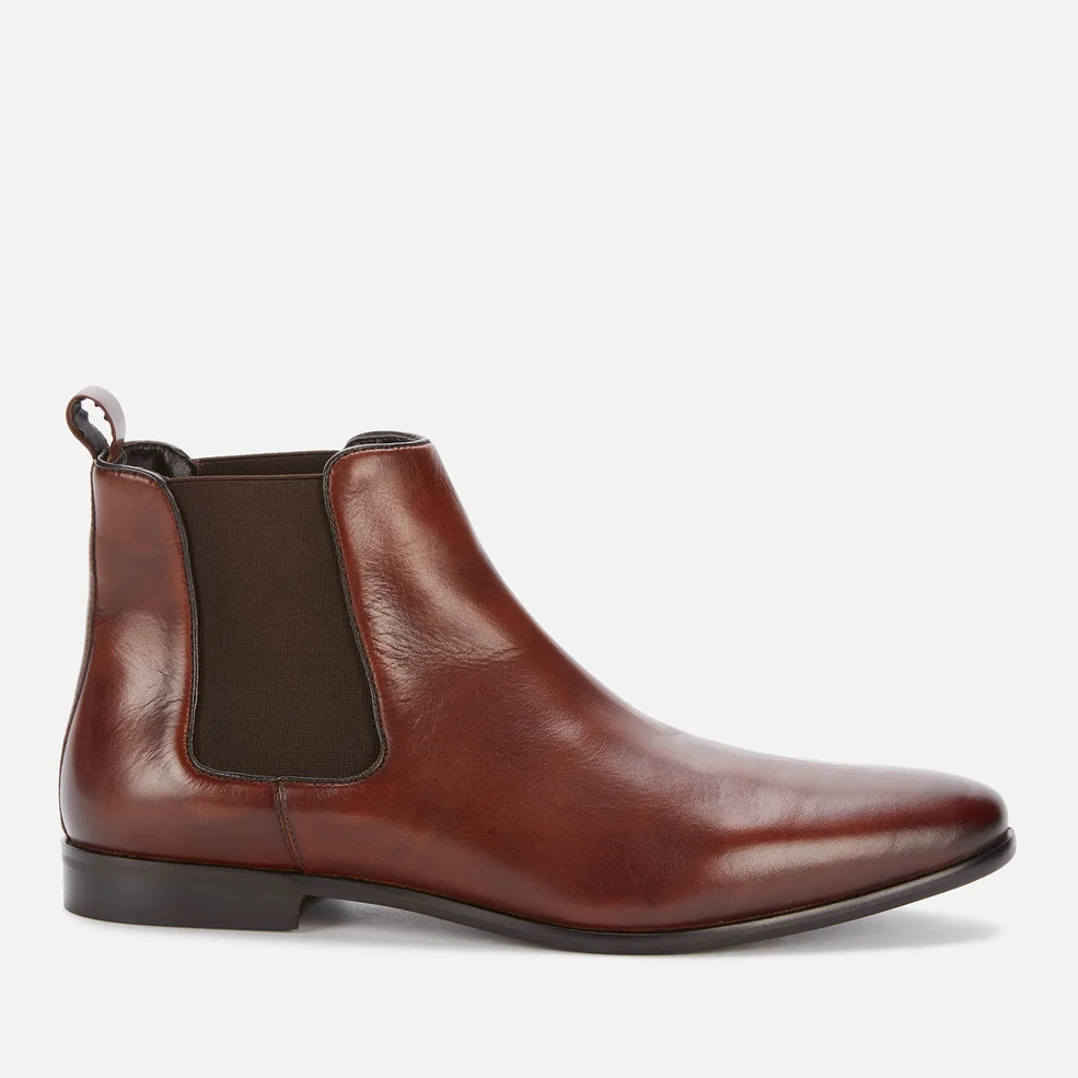 Walk London Men's Alfie Leather Chelsea Boots - Brown Image 1