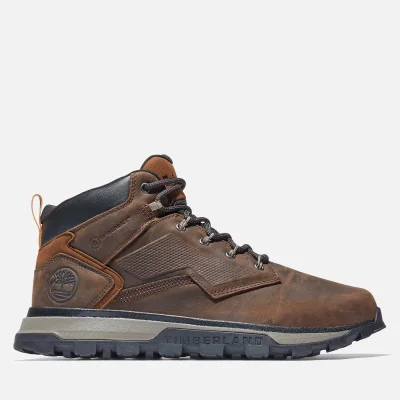 Timberland Men's Treeline Mid Waterproof Leather Hiking Boots - Dark Brown
